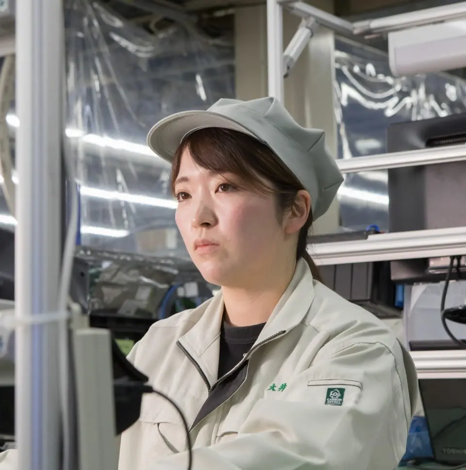 製造部で働く社員の様子